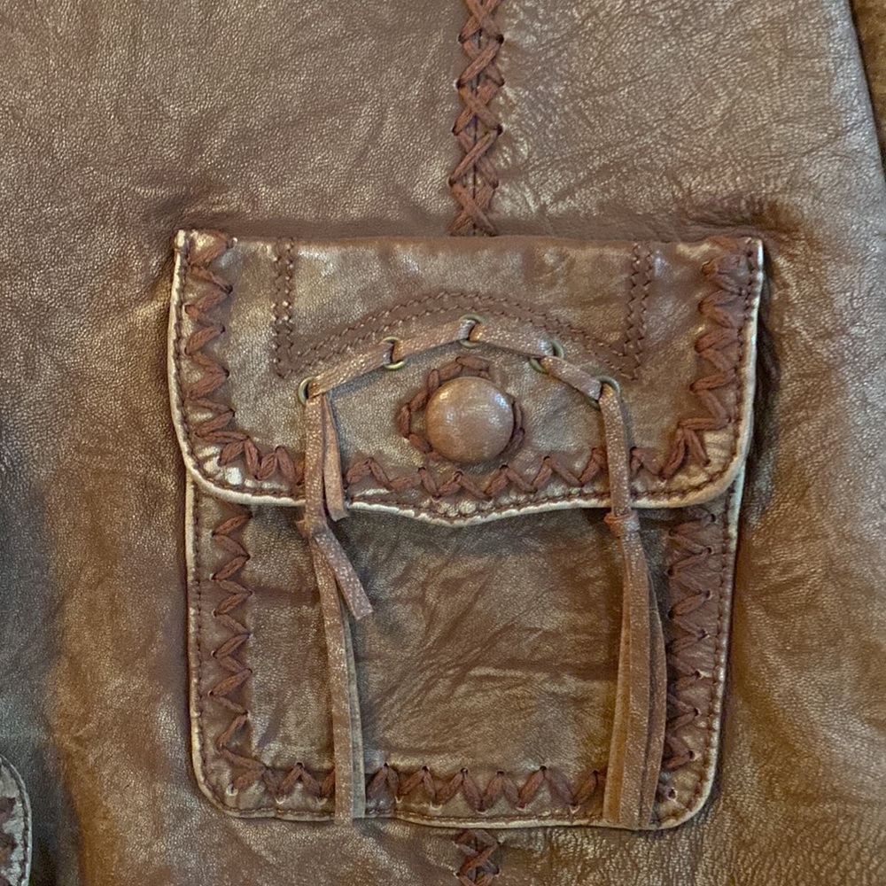 Scully Brown Leather Jacket; Size XXL - Picture 3 of 13